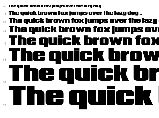 Republica Minor font waterfall